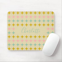 Vintage Pastel Pink MidCentury Modern Personalized