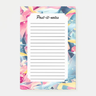 Vintage Pastel Ribbon Breeze Ballet Post-it Notes