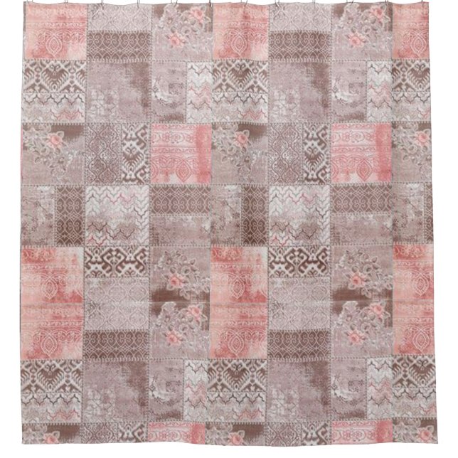 Vintage pastel Rustic Brown patchwork (Front)