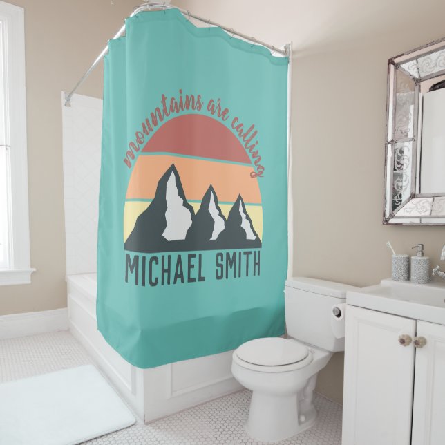 Vintage pastels mountains are calling monogram sky (In Situ)