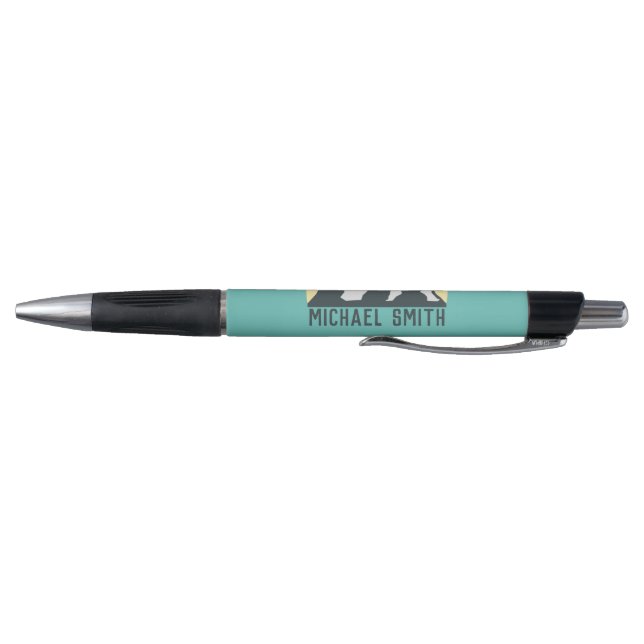 Vintage pastels mountains are calling monogram sky pen (Bottom)