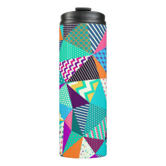 Vintage Patchwork Decorative Pattern Design Thermal Tumbler