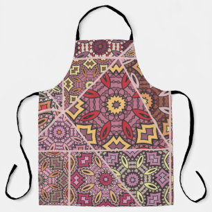 Vintage patchwork quilt pattern. Vintage decorativ Apron