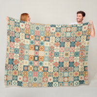 Vintage, patchwork quilted look