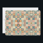 Vintage, patchwork quilted look holiday card<br><div class="desc">add your own text</div>