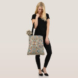 Vintage, patchwork quilted look tote bag<br><div class="desc">add your own text</div>