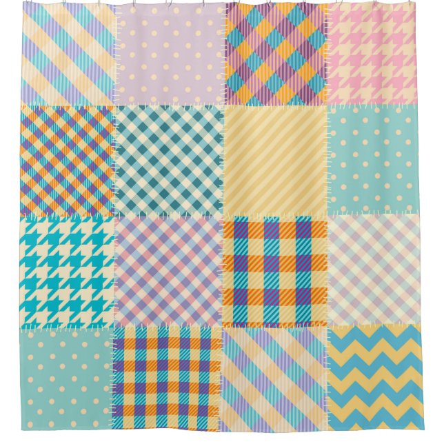 Vintage Patchwork: Textile Seamless Background (Front)