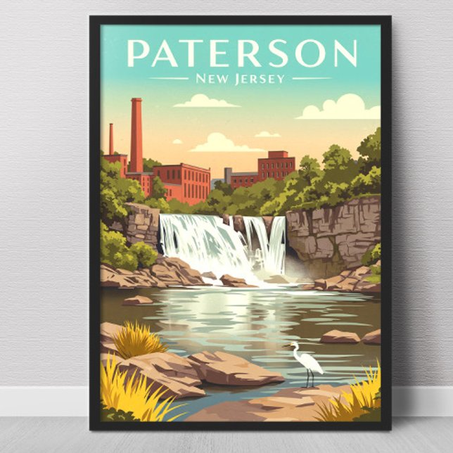 Vintage Paterson New Jersey Poster (Creator Uploaded)