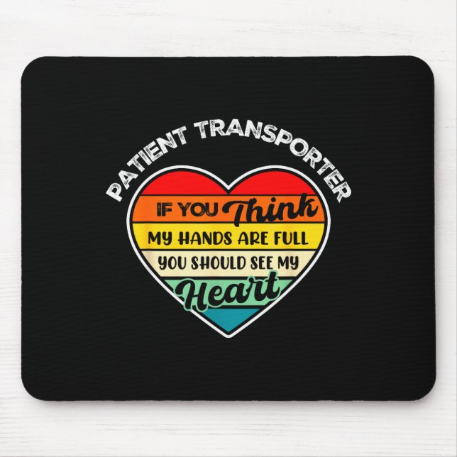 Vintage Patient Transrter Appreciation Thank You  Mouse Pad (Front)