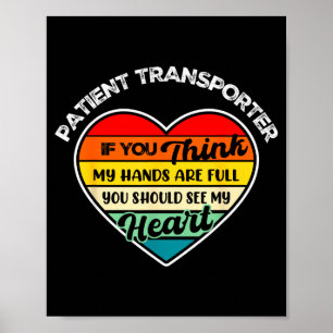 Vintage Patient Transrter Appreciation Thank You Poster