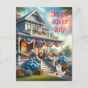 Vintage Patriotic 4th of July Postcard