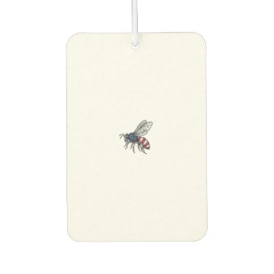 Vintage Patriotic Bee Vector Graphic Shirt Design_ Air Freshener