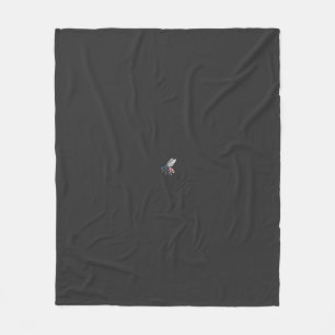 Vintage Patriotic Bee Vector Graphic Shirt Design_ Fleece Blanket