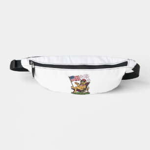 Vintage Patriotic Cats USA Shirt Design (2)_1 Fanny Pack
