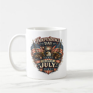 Vintage Patriotic Eagle Coffee Mug
