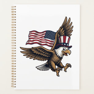 Vintage Patriotic Eagle Flag Shirt Design_1 Planner