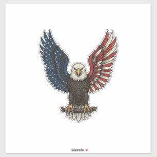 Vintage Patriotic Eagle Vector Shirt Design_1