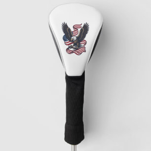 Vintage Patriotic Eagle Vector Shirt Design (2)_1 Golf Head Cover
