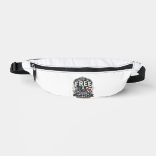 Vintage Patriotic Football Land of the Free Shirt_ Fanny Pack