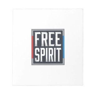 Vintage Patriotic Free Spirit Box Graphic Design_1 Notepad