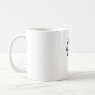Vintage Patriotic Hot Air Balloon Shirt Design_1 Coffee Mug