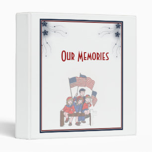 Vintage Patriotic Kids Memorial Day Binder
