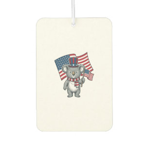 Vintage Patriotic Koala Flag Shirt Design_1 Air Freshener
