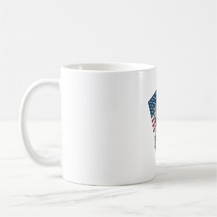 Vintage Patriotic Koala Flag Shirt Design_1 Coffee Mug
