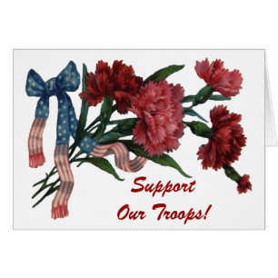 Vintage Patriotic Ribbon and Flowers