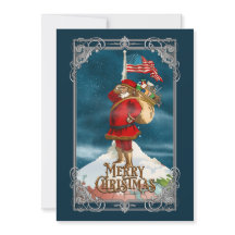 Vintage Patriotic Santa