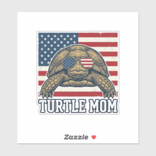 Vintage Patriotic Turtle Mom Shirt Design_1