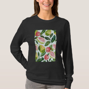 Vintage Pattern Art Guava Fruit T-Shirt