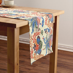 Vintage Pattern Bingata: Paulownia and Phoenix Short Table Runner