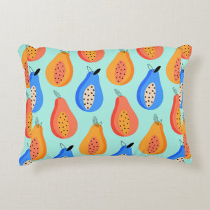 vintage pattern. Cute citrus summer fruit. illustr Accent Pillow