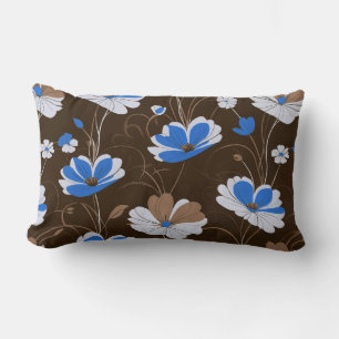 Vintage pattern, elegant floral design lumbar pillow