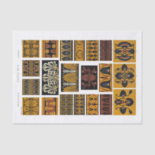 Vintage pattern for decoupage tissue paper
