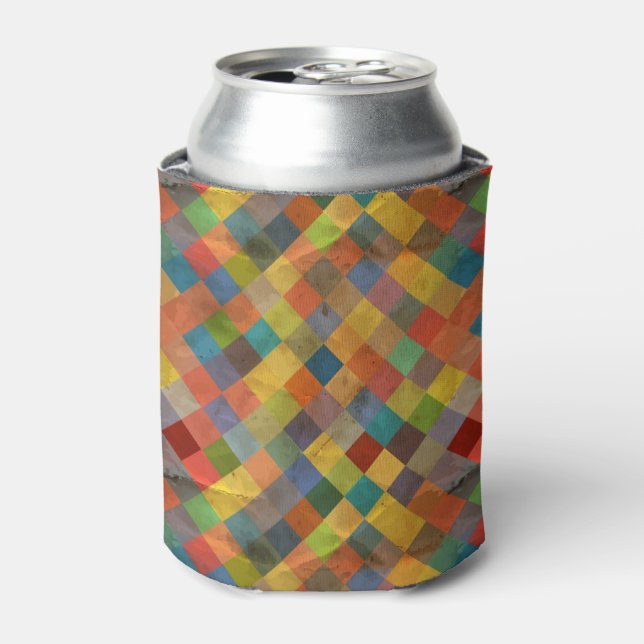 Vintage pattern. Geometric. Can Cooler (Can Front)