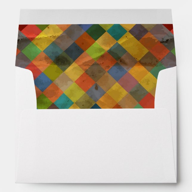 Vintage pattern. Geometric. Envelope (Back (Bottom))