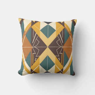 vintage pattern library throw pillow