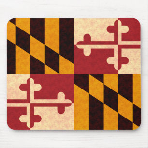Vintage Pattern Marylander Flag Mouse Pad