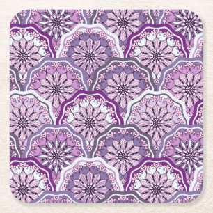 Vintage Pattern Square Paper Coaster