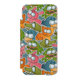 Vintage pattern with cartoon animals incipio watson™ iPhone 5 wallet case