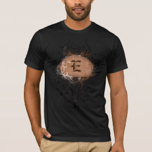 Vintage Pattern with Monogram Letter E T-Shirt