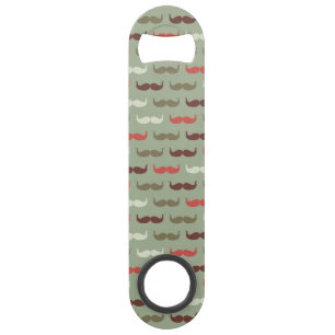 Vintage pattern with moustache bar key