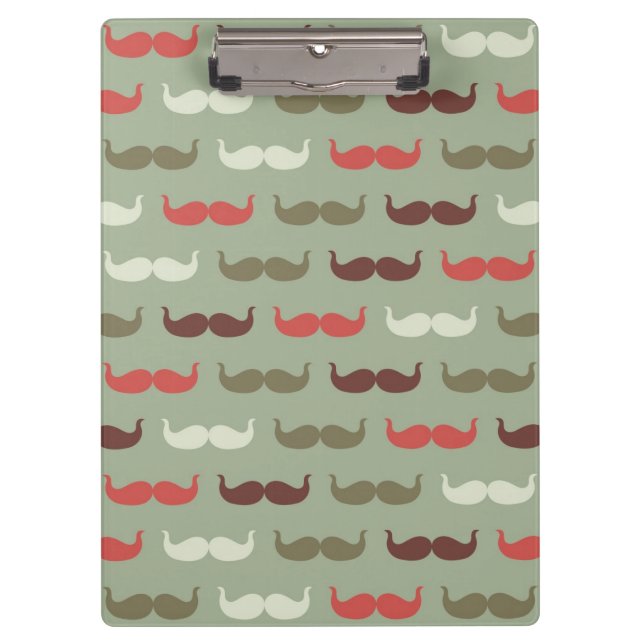 Vintage pattern with moustache clipboard (Front)
