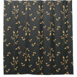Vintage pattern with silhouettes berry and leaves