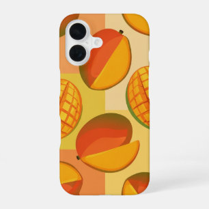 Vintage Pattern with Stylized Mangoes iPhone 16 Case