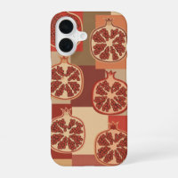 Vintage Pattern with Stylized Pomegranates
