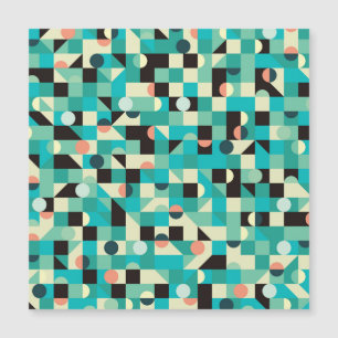 Vintage pattern with triangles and circles.