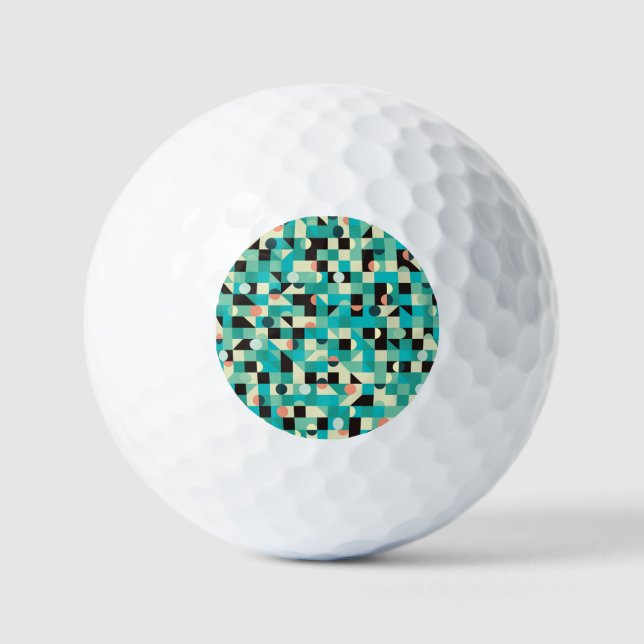 Vintage pattern with triangles and circles. golf balls (Front)